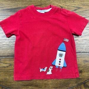 Janie and Jack 4th of July Rocket Dog Tee
